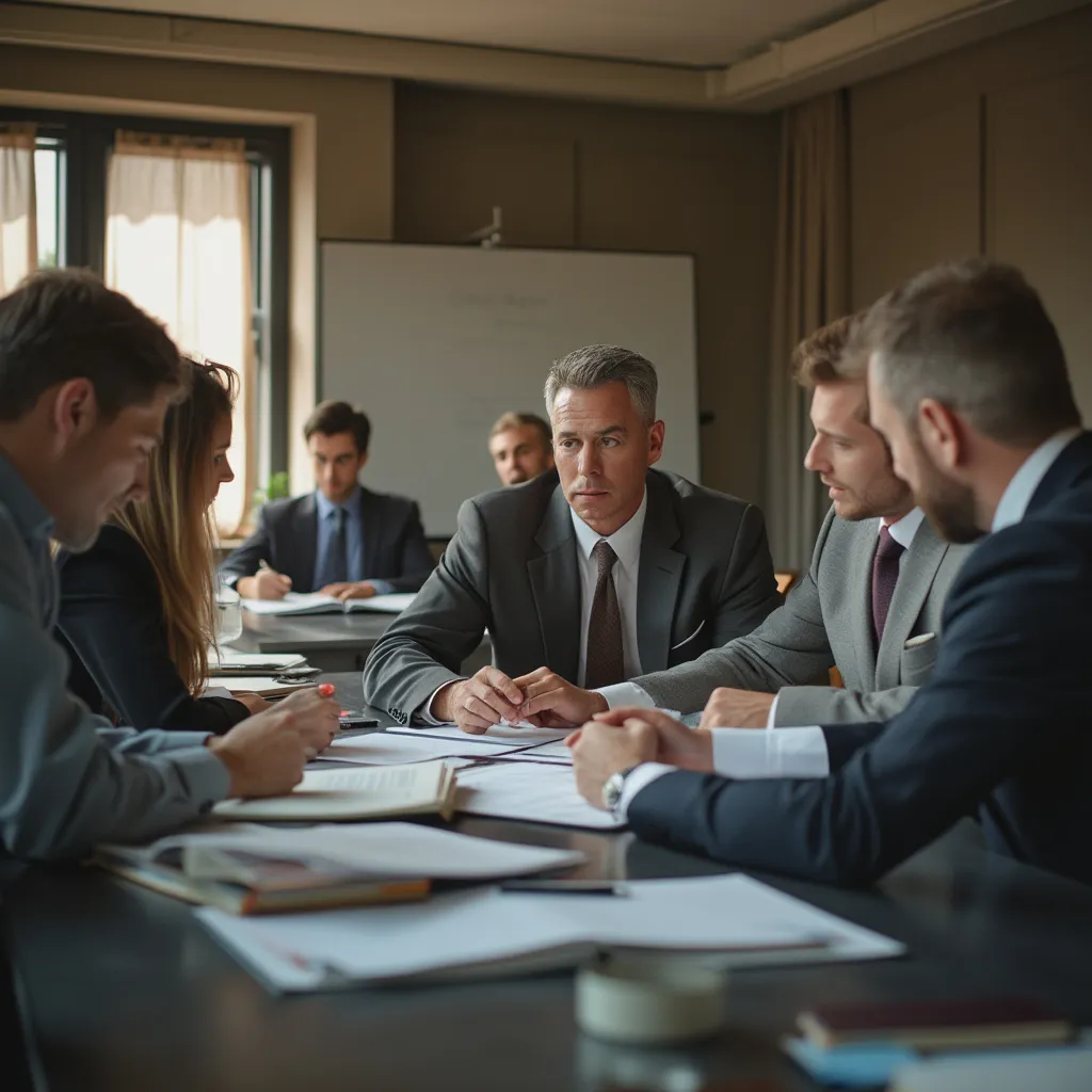 Équipe en brainstorming créatif